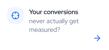 Your conversions never actually get measured?